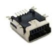 USB MiniB 5- Pin Female SMD - Click Image to Close :::::       