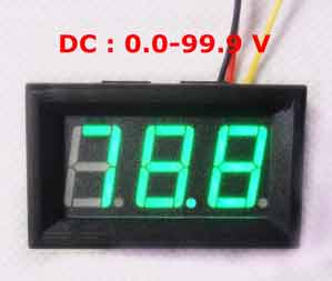 DC 100V  GREEN LED 3 WIRE